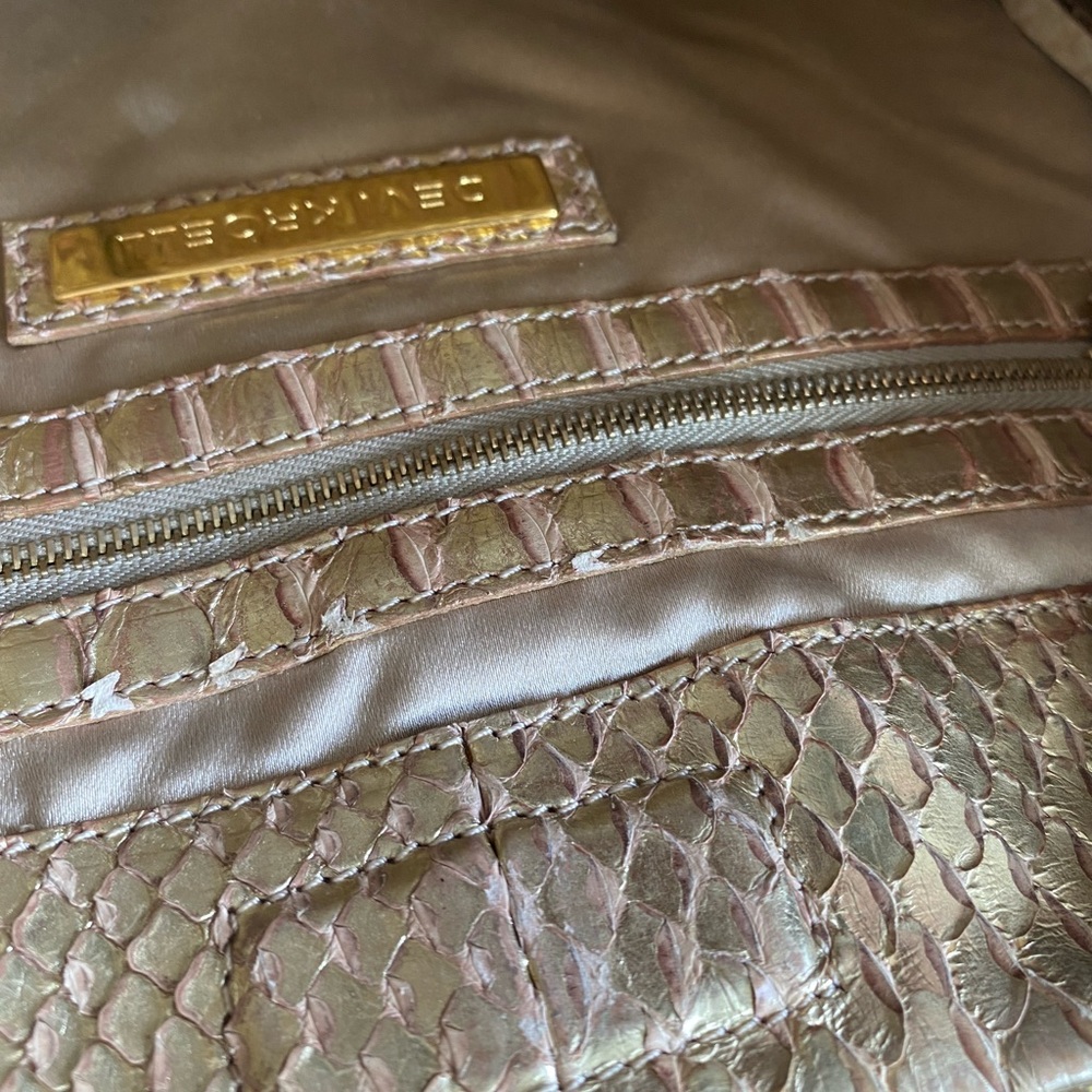 Gold/ Chrome Authentic Python Devi Kroell Hobo/Ha… - image 3